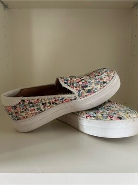 Caslon Alden Woven Multicolor Slip-On Sneakers